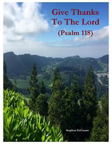 Give Thanks To The Lord SATB choral sheet music cover
